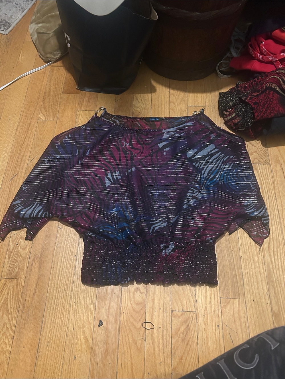 Pimkie vintage y2k chained see through blouse
